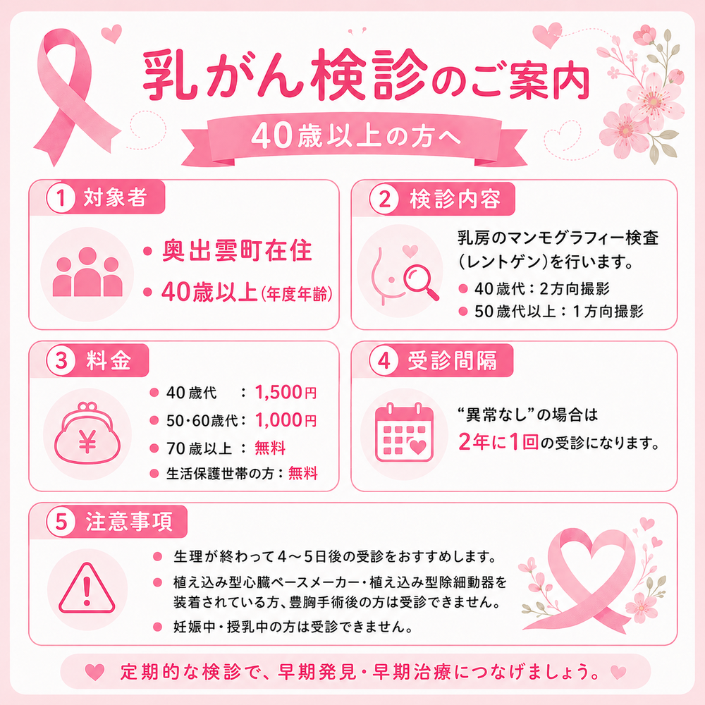 乳がん検診 SNS用画像2